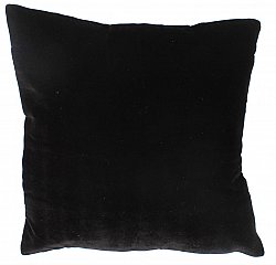 Seidensamt-Kissen (schwarz) (kissenbezug) 45 x 45 cm