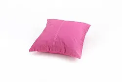 Coussin en velours (rose) (housse de coussin) 45 x 45 cm