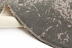 Flickenteppich - Cassis (rund) (grau)