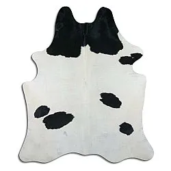 Kuhfell - Schwarz/weiß 613