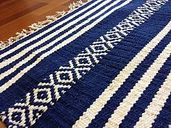 Flickenteppich - Ystad (blau)