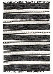 Flickenteppich - Kajsa (schwarz)