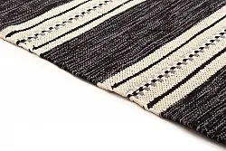 Flickenteppich - Kajsa (schwarz)