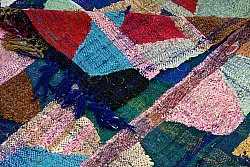 Marockansk Boucherouite-matta 140 x 290 cm