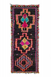 Marokkanischer Berber Teppich Boucherouite 315 x 125 cm