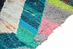 Marockansk Boucherouite-matta 140 x 260 cm