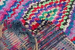 Tapis berbère marocain Boucherouite 270 x 145 cm