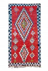 Marokkanische Berber Teppich Boucherouite 295 x 150 cm