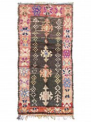 Marokkanischer Berber Teppich Boucherouite 205 x 95 cm