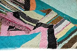 Tapis berbère marocain Boucherouite 135 x 265 cm