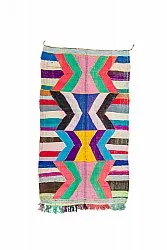 Marockansk Boucherouite-matta 140 x 245 cm