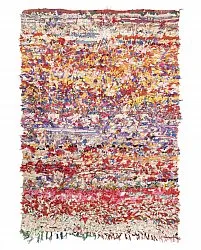 Marokkanischer Berber Teppich Boucherouite 205 x 140 cm