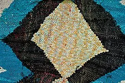 Marockansk Boucherouite-matta 125 x 250 cm