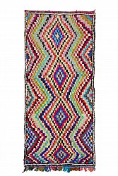 Marokkanischer Berber Teppich Boucherouite 335 x 140 cm