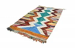 Tapis berbère marocain Boucherouite 125 x 225 cm