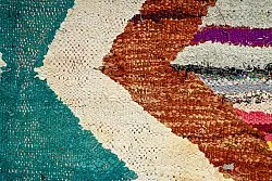 Tapis berbère marocain Boucherouite 125 x 225 cm