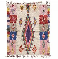 Marokkanischer Berber Teppich Boucherouite 155 x 120 cm