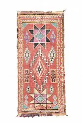 Marokkanischer Berber Teppich Boucherouite 275 x 130 cm
