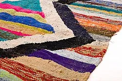 Tapis berbère marocain Boucherouite 135 x 245 cm