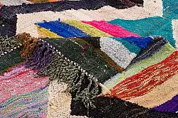 Tapis berbère marocain Boucherouite 135 x 245 cm