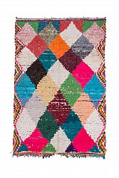 Marokkanische Berber Teppich Boucherouite 230 x 145 cm