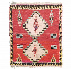 Marokkanischer Berber Teppich Boucherouite 145 x 115 cm