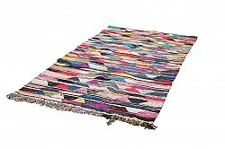 Tapis berbère marocain Boucherouite 130 x 225 cm