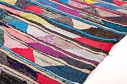 Tapis berbère marocain Boucherouite 130 x 225 cm