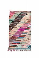 Marockansk Boucherouite-matta 135 x 245 cm