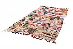 Tapis berbère marocain Boucherouite 140 x 275 cm