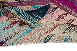 Tapis berbère marocain Boucherouite 135 x 245 cm