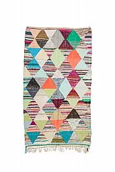 Marockansk Boucherouite-matta 140 x 250 cm