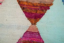 Marockansk Boucherouite-matta 140 x 250 cm