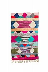 Marockansk Boucherouite-matta 145 x 250 cm