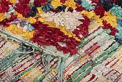 Marokkanische Berber Teppich Boucherouite 255 x 125 cm