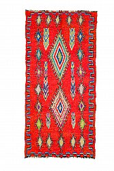 Marokkanischer Berber Teppich Boucherouite 285 x 135 cm