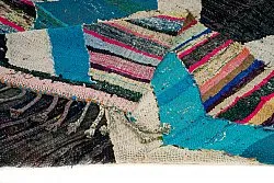 Tapis berbère marocain Boucherouite 140 x 255 cm