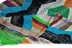 Tapis berbère marocain Boucherouite 135 x 145 cm