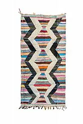 Marockansk Boucherouite-matta 125 x 265 cm