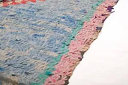 Marokkanischer Berber Teppich Boucherouite 125 x 340 cm