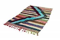 Marockansk Boucherouite-matta 115 x 215 cm