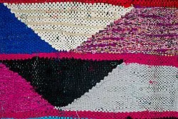 Tapis berbère marocain Boucherouite 125 x 260 cm