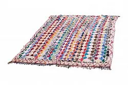 Marokkanischer Berber Teppich Boucherouite 205 x 155 cm