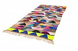 Marokkanischer Berber Teppich Boucherouite 135 x 290 cm