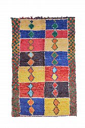 Marokkanischer Berber Teppich Boucherouite 255 x 160 cm