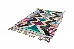 Tapis berbère marocain Boucherouite 140 x 220 cm