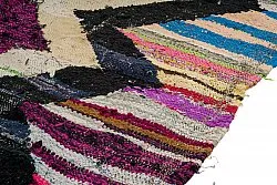 Tapis berbère marocain Boucherouite 140 x 220 cm