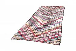 Marokkanischer Berber Teppich Boucherouite 275 x 125 cm