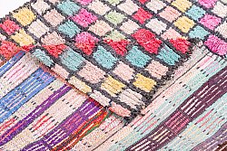 Marokkanischer Berber Teppich Boucherouite 275 x 125 cm