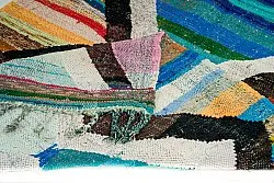 Tapis berbère marocain Boucherouite 135 x 235 cm